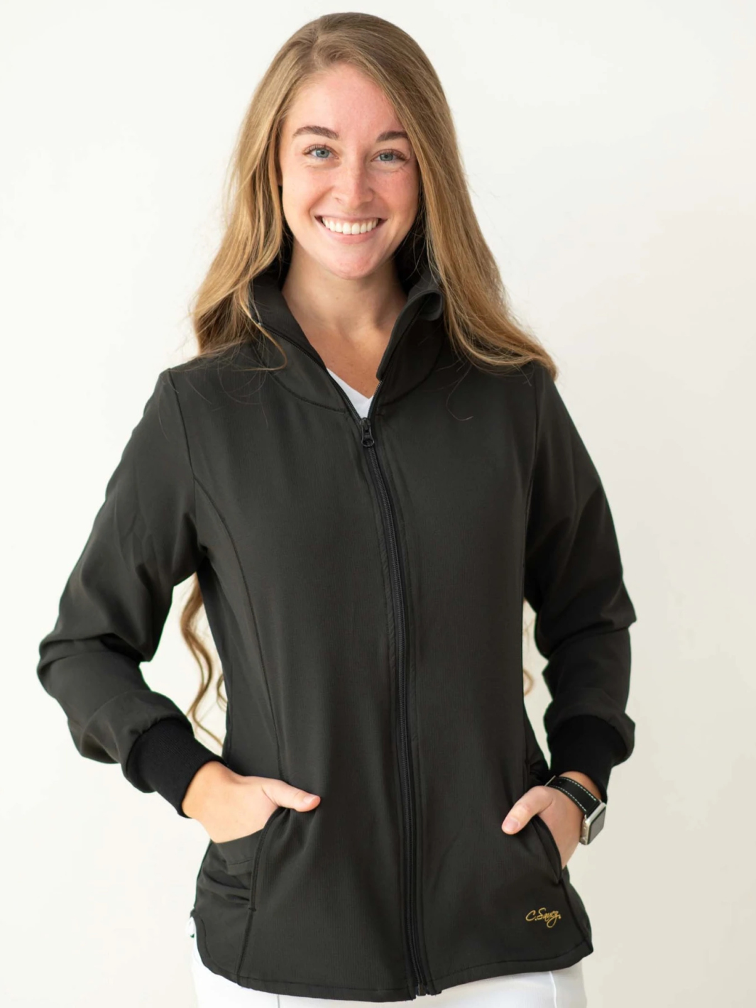  Women's Scrub Jacket Warm Up Medical Scrub Jackets for Women  (Black, X-Small): Clothing, Shoes & Jewelry
