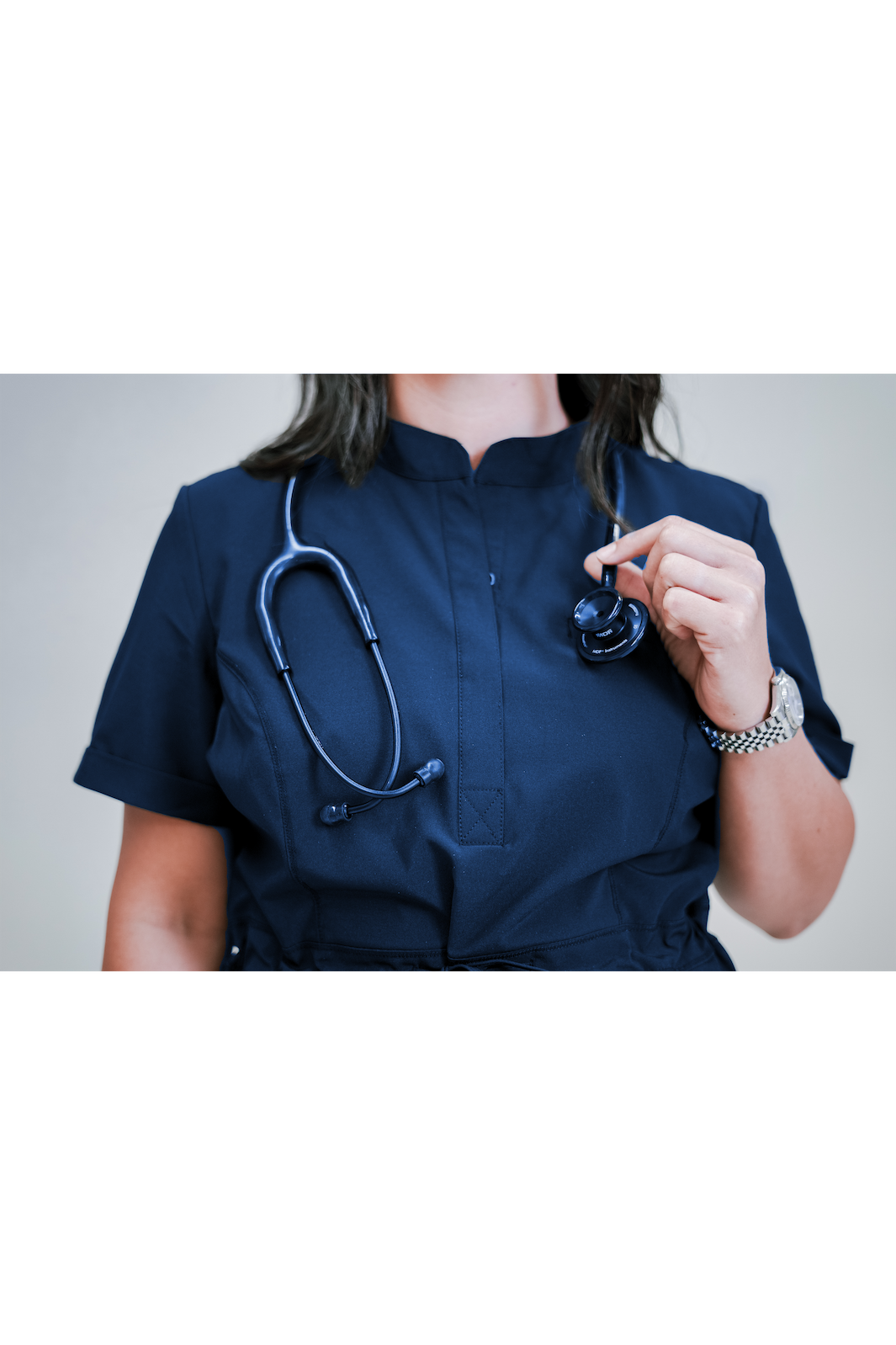 Women s Medical Scrub Dress Navy Blue C.Saucy XL Navy Blue