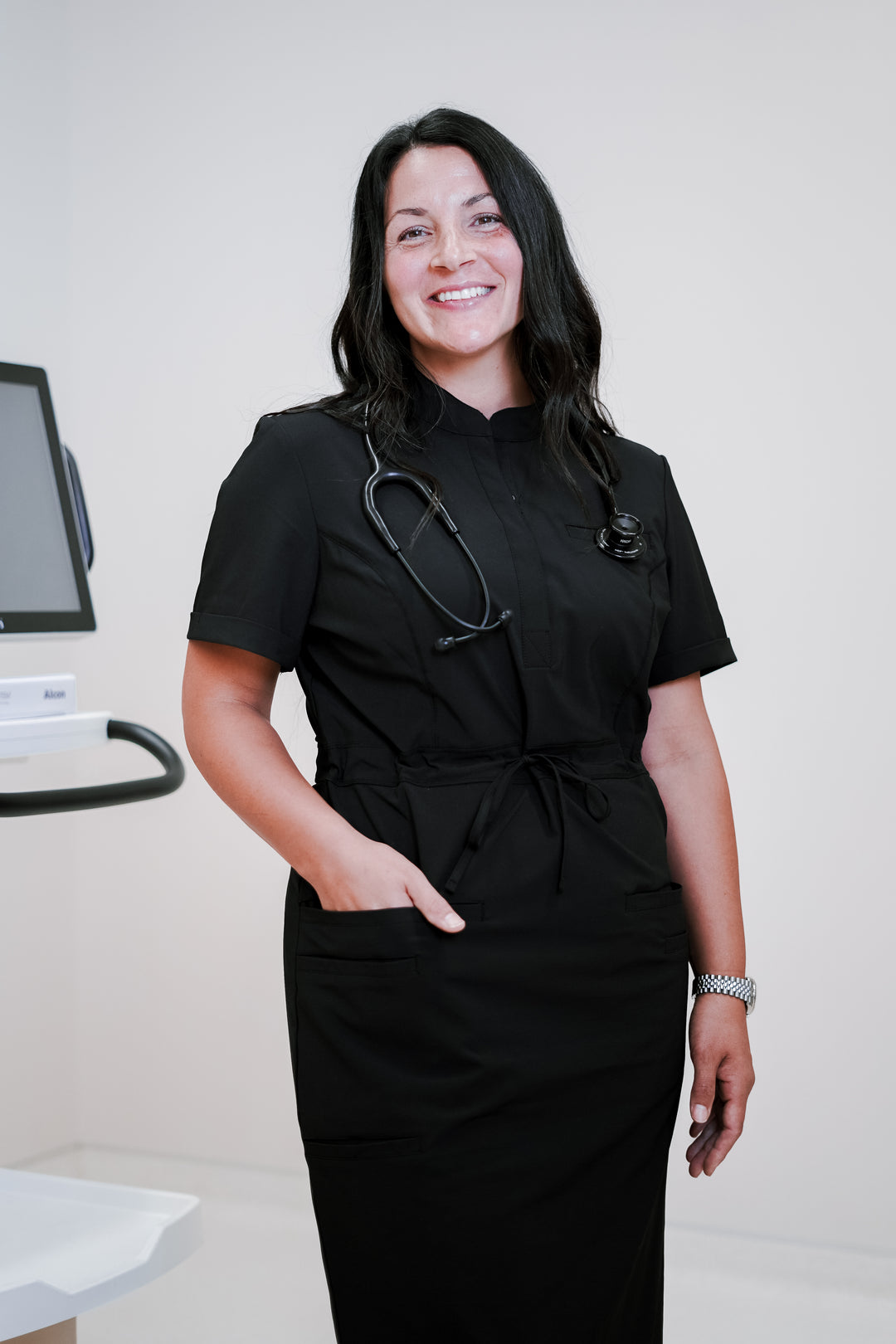 Women's Medical Scrub Dress | Black
