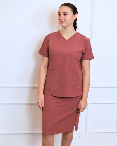 Original Scrub Skirt - Deep Mauve