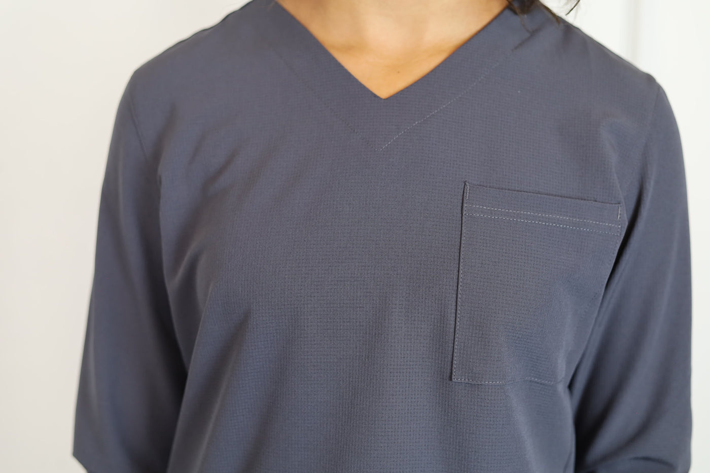 Pewter Grey Long Sleeve Women's Underscrub Shirts 2626A - The Nursing Store  Inc.