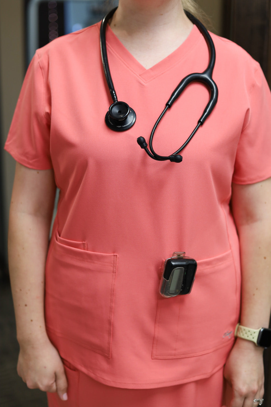 Original Scrub Top - Coral