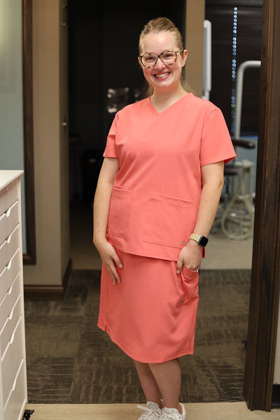 Original Scrub Skirt - Coral