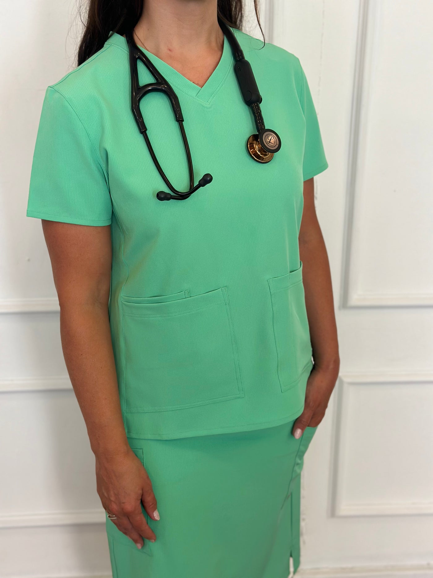 FINAL SALE - Original Scrub Top - Surgical Green