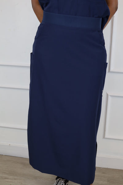 Original Ankle Length Scrub Skirt - Navy Blue