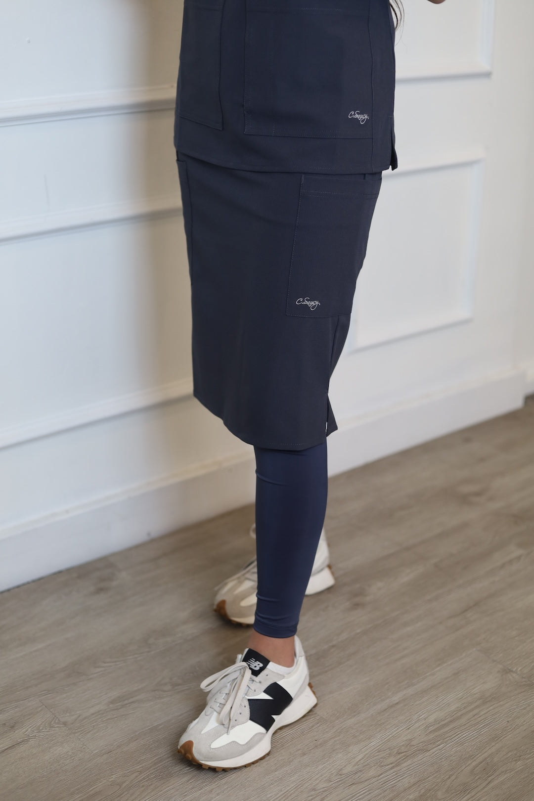 Original Scrub Skirt w/ Attached Leggings - Pewter