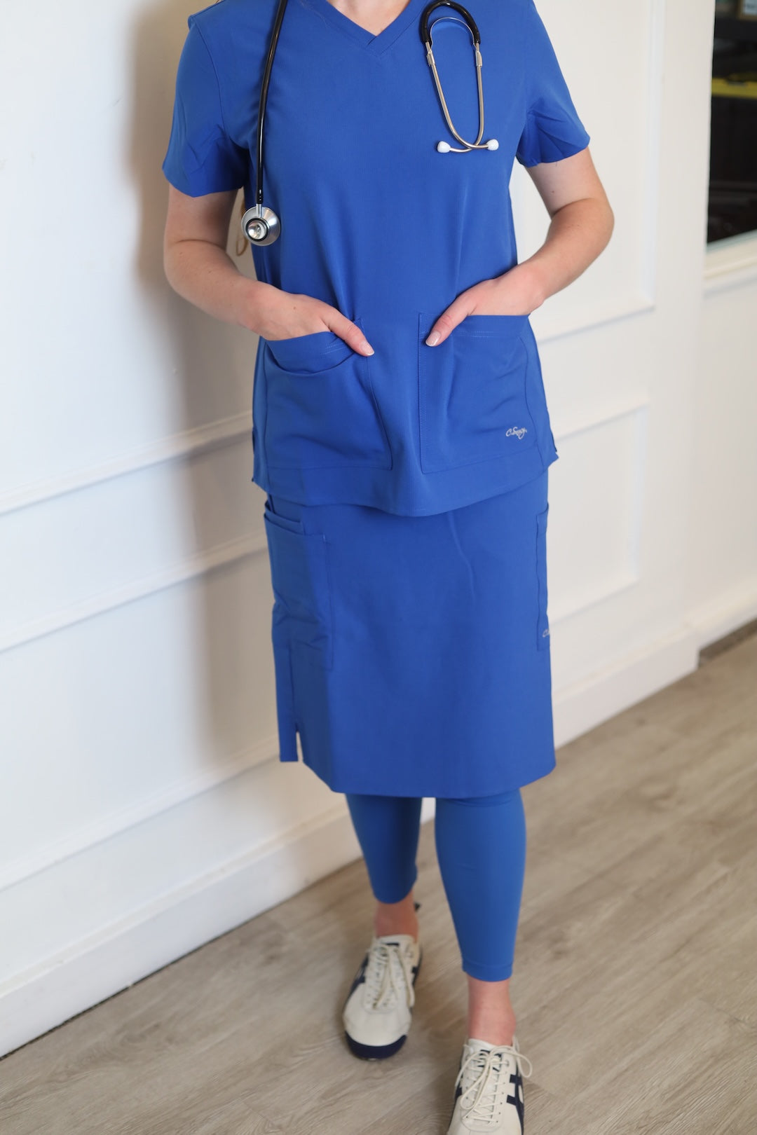 Original Scrub Skirt w/ Attached Leggings - Royal Blue