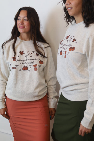 Cozy Meets Clinical Crewneck | Fall Sweatshirt