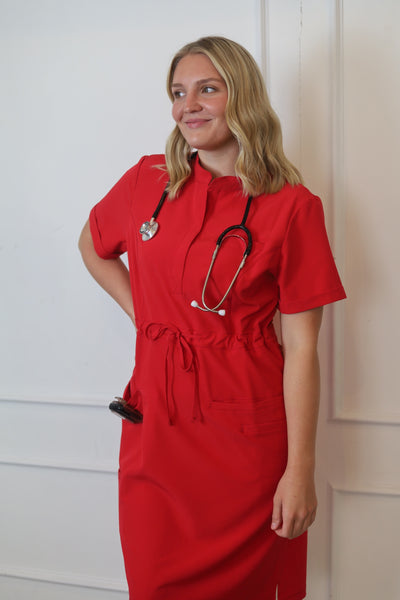 The Iconic Scrub Dress in the Original Collection  | Red