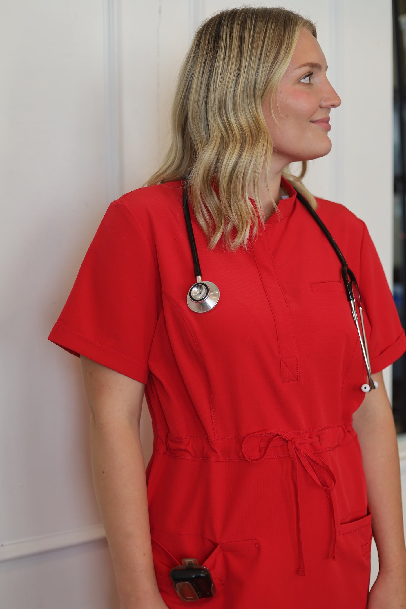 The Iconic Scrub Dress in the Original Collection  | Red