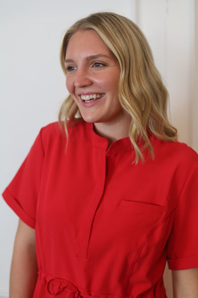 The Iconic Scrub Dress in the Original Collection  | Red