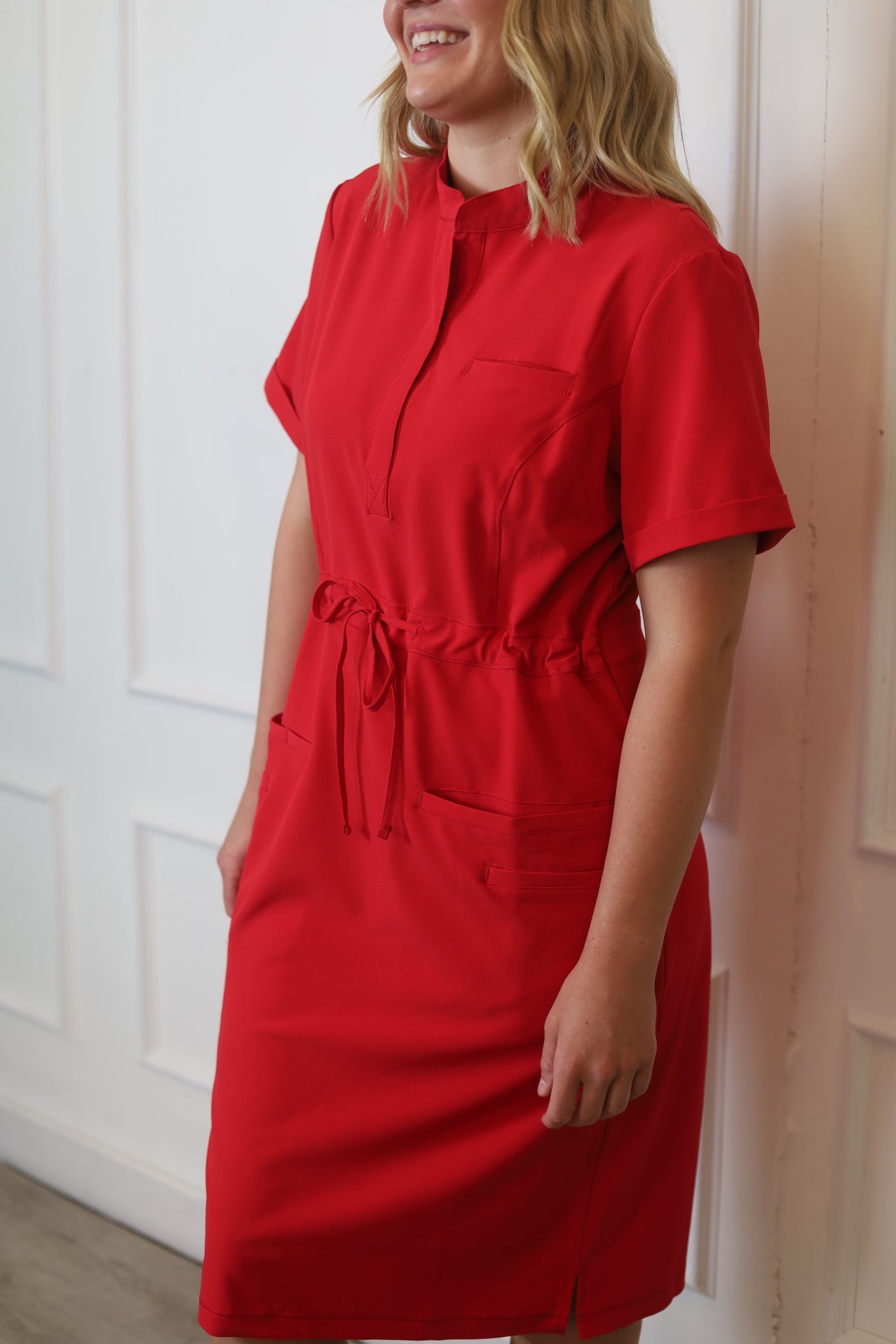 The Iconic Scrub Dress in the Original Collection  | Red
