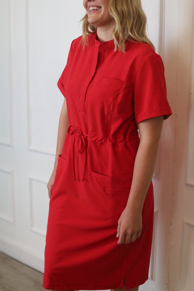The Iconic Scrub Dress in the Original Collection  | Red