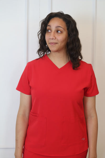 Original Scrub Top - Red