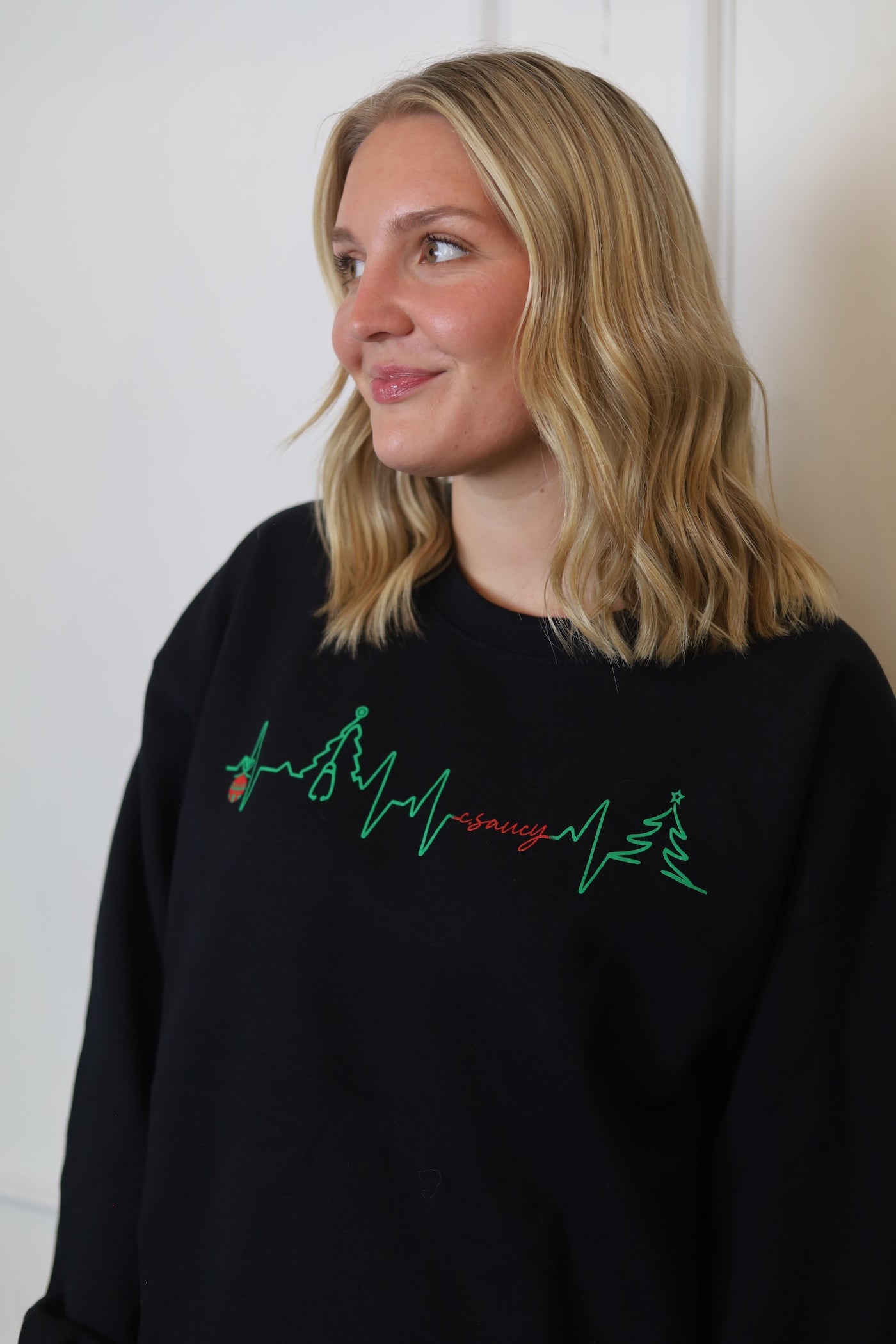 "Holiday Heartbeat" Christmas Crewneck | Limited Edition 🎄