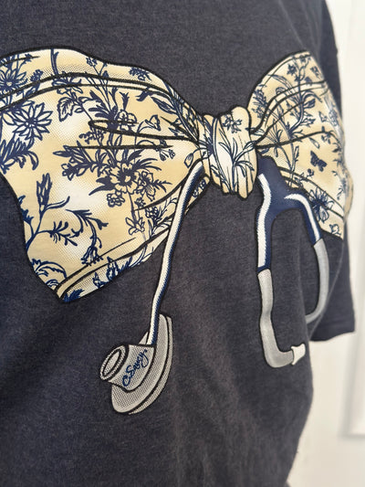 NURSES WEEK TRIBUTE TEE "Stethoscope Bow"
