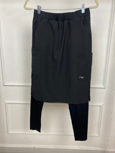 Original Scrub Skirt w/ Attached Leggings - Black