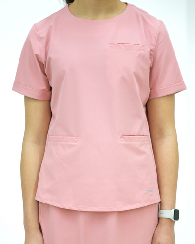 The Effortless Scrub Top- Melon