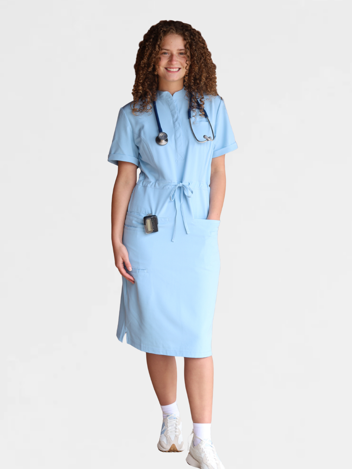 Women's Medical Scrub Dress | Blue Breeze