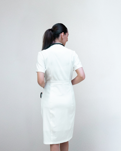 The Iconic Scrub Dress | White