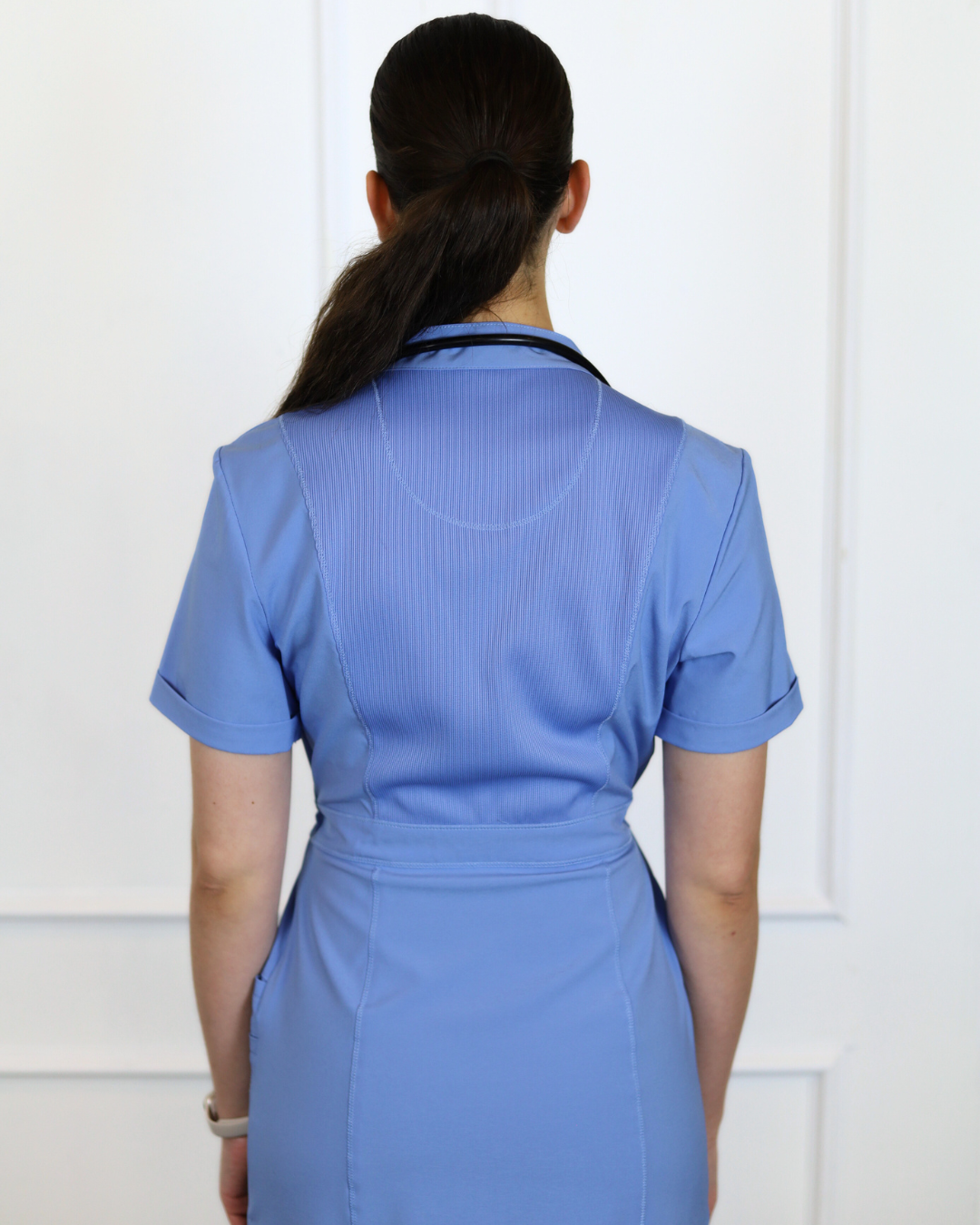 Women's Medical Scrub Dress | Ceil Blue