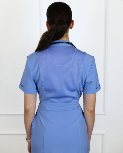 The Iconic Scrub Dress | Ceil Blue