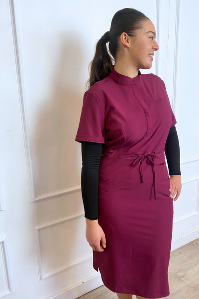 The Iconic Scrub Dress | Wine