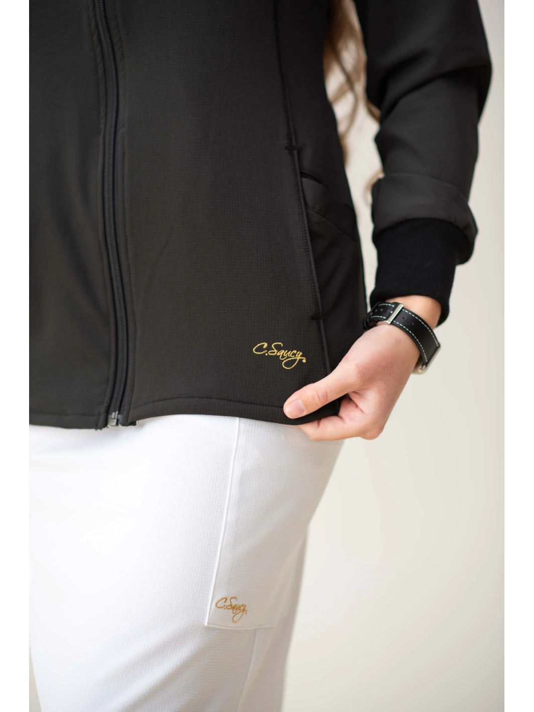 Women's Medical Scrub Jacket Black